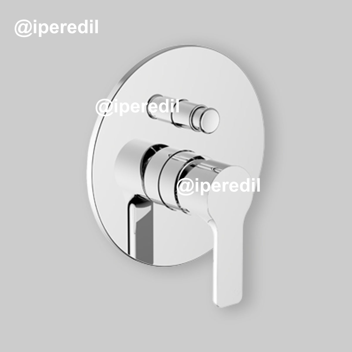 PIASTRA E LEVA PER INCASSO DOCCIA CON DEVIATORE GOODLIFE Cromo