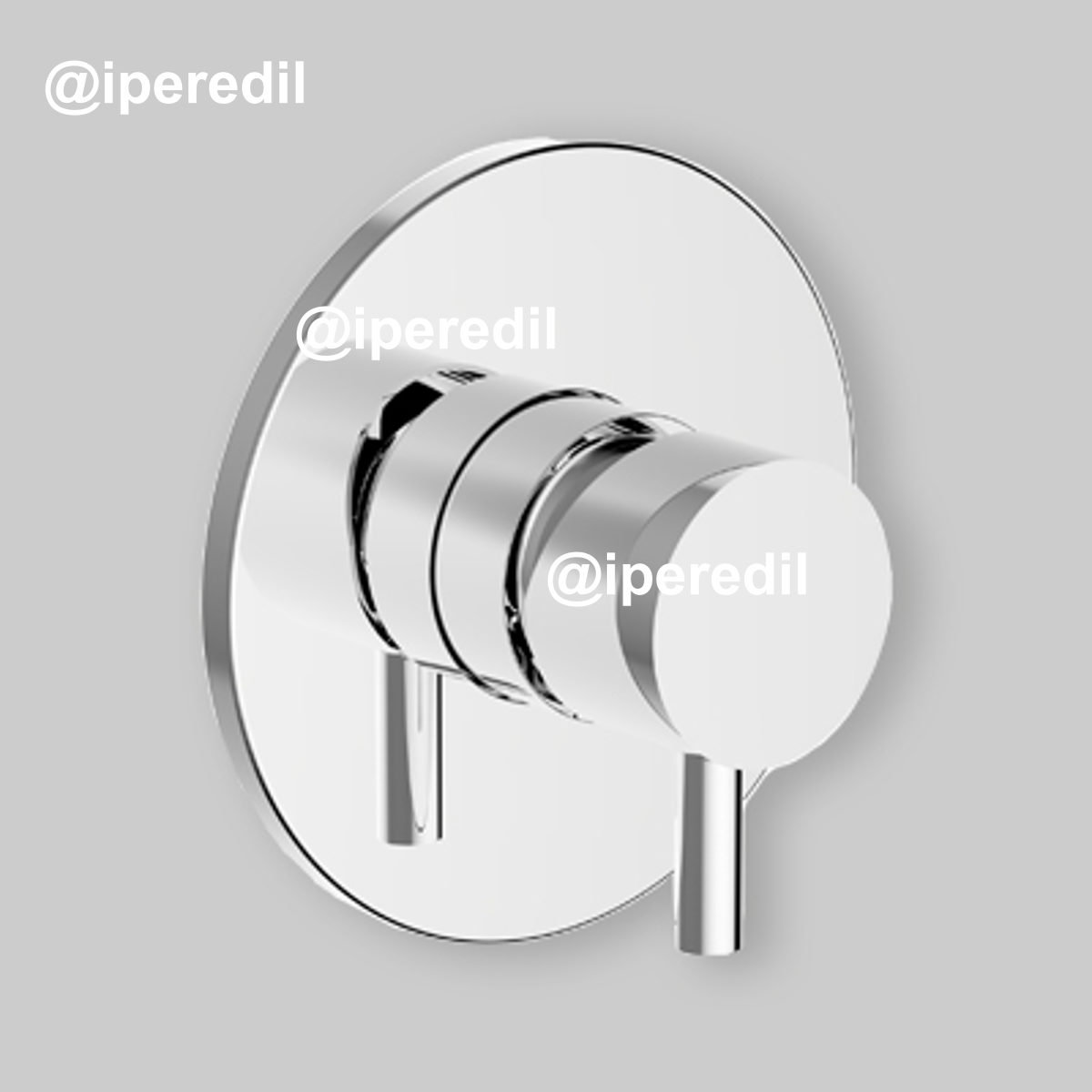 PIASTRA E LEVA PER INCASSO DOCCIA JABIL Cromo