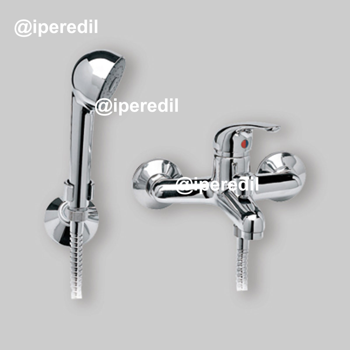 MISCELATORE VASCA ESTERNO "PRINCE" Cromo + Set Doccetta