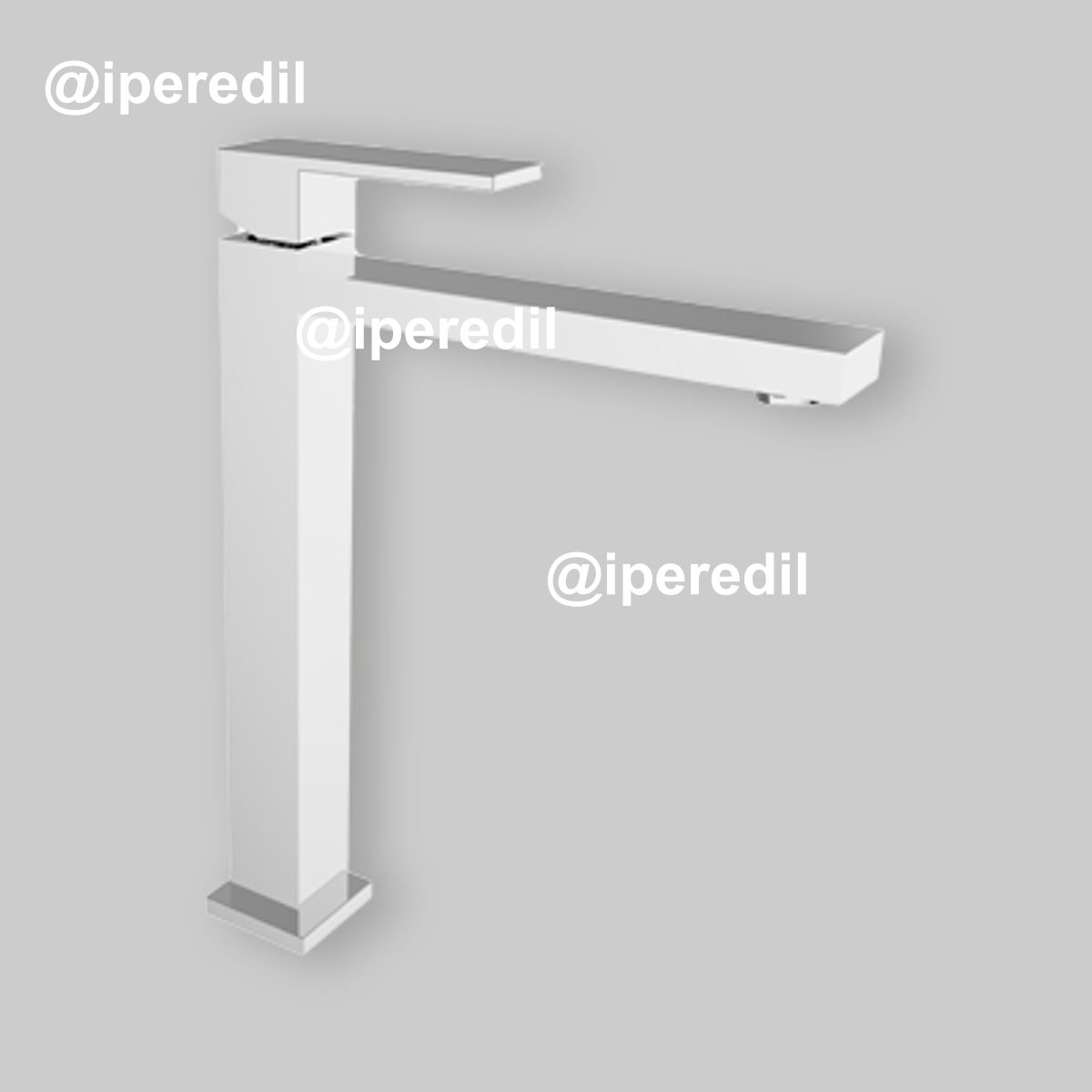 MISCELATORE LAVABO ALTO "PILLAR" Cromo + Piletta Click Clack