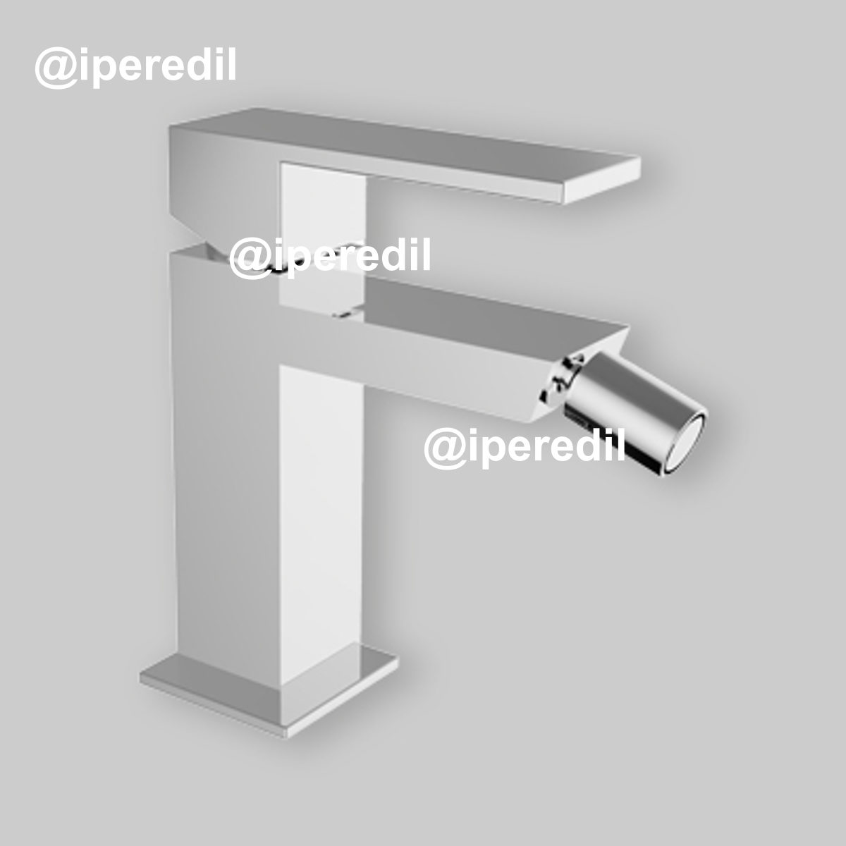 MISCELATORE BIDET "PILLAR" Cromo + Piletta Click Clack