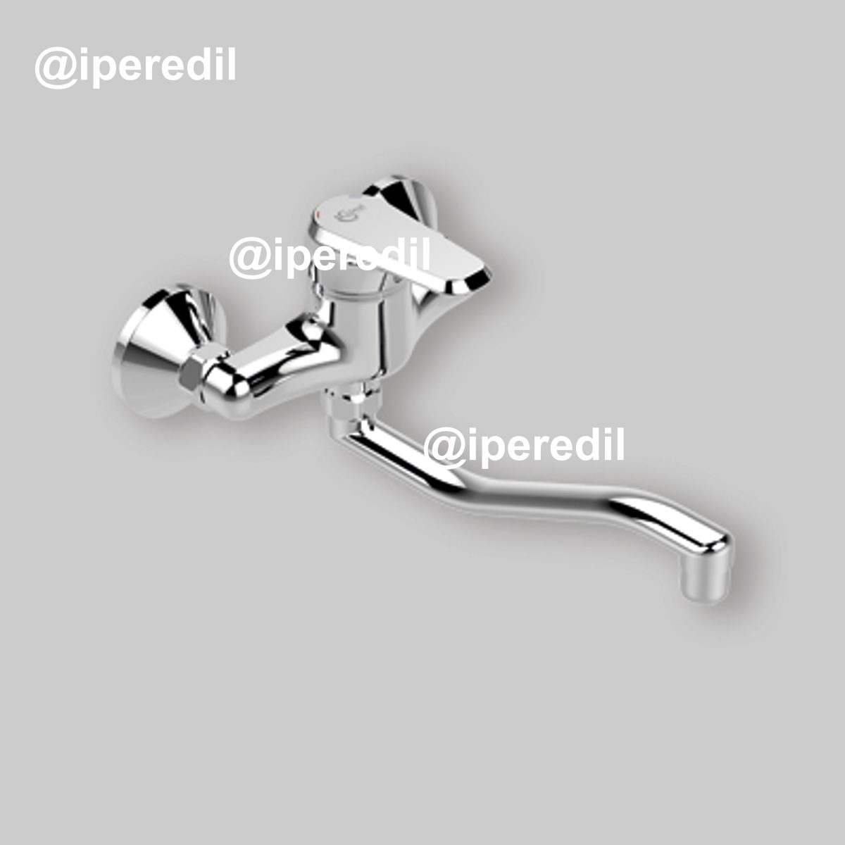 MISCELATORE DOCCIA INCASSO CON DEVIATORE PUSH "AMAZ-E" Cromo - 2 vie