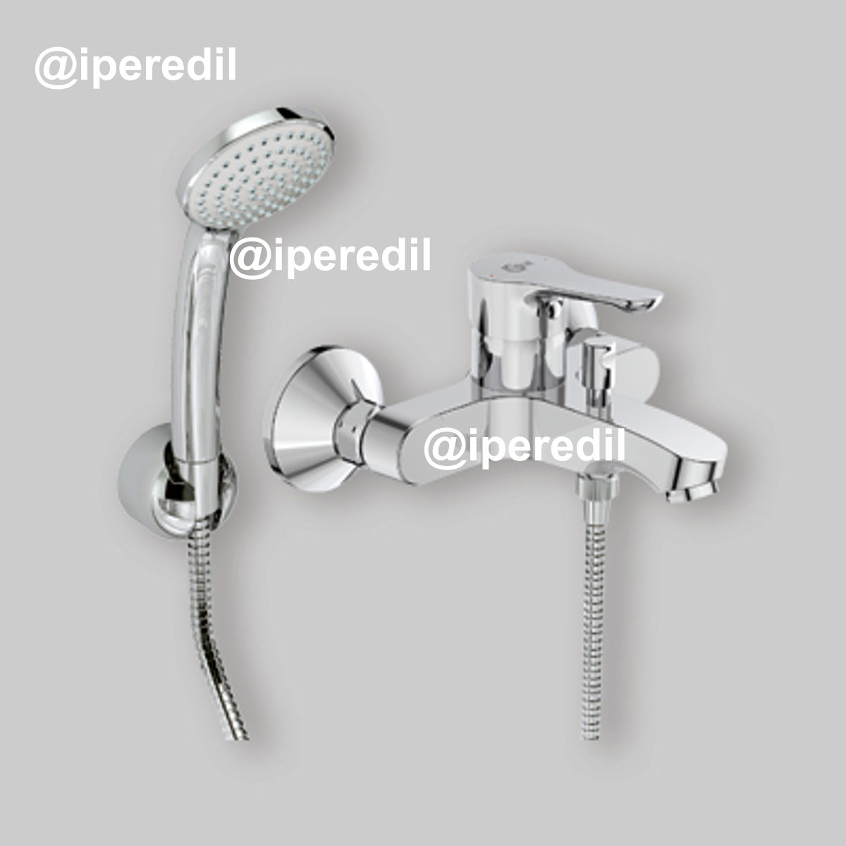 MISCELATORE VASCA ALPHA Cromo + Set doccetta