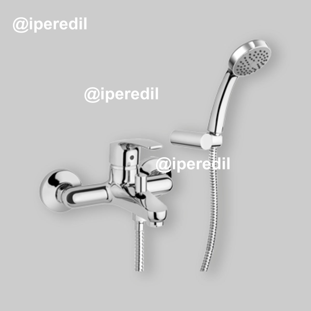 MISCELATORE VASCA "NEW BERRY" Cromo + Set Doccia