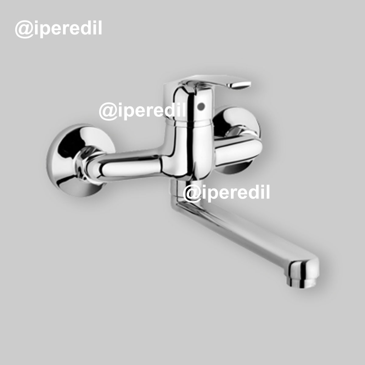 MISCELATORE LAVELLO A MURO "NEW BERRY" Cromo