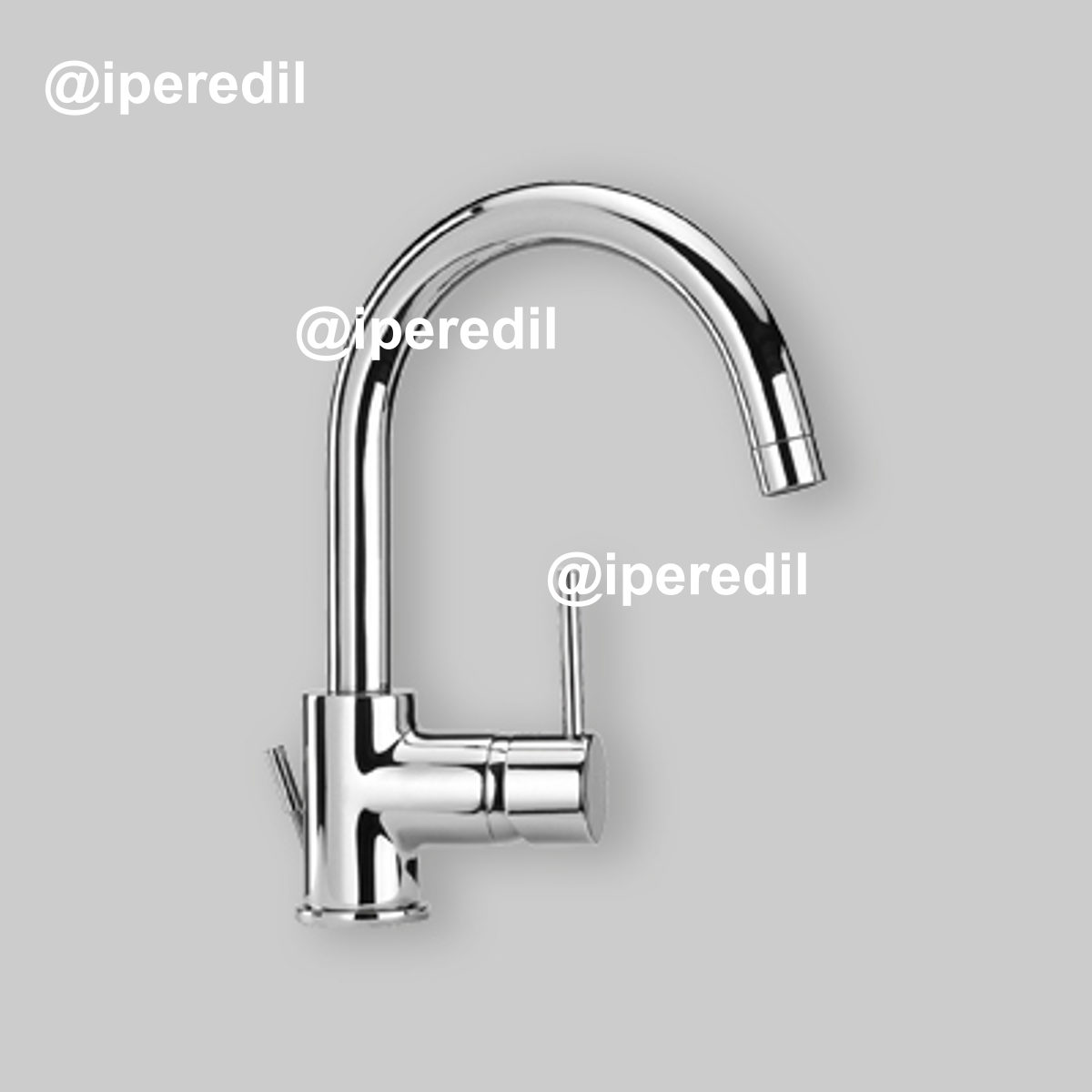 MISCELATORE LAVABO "OPEN NEW DISCO" BOCCA ORIENTABILE Cromo + Piletta 1"1/4