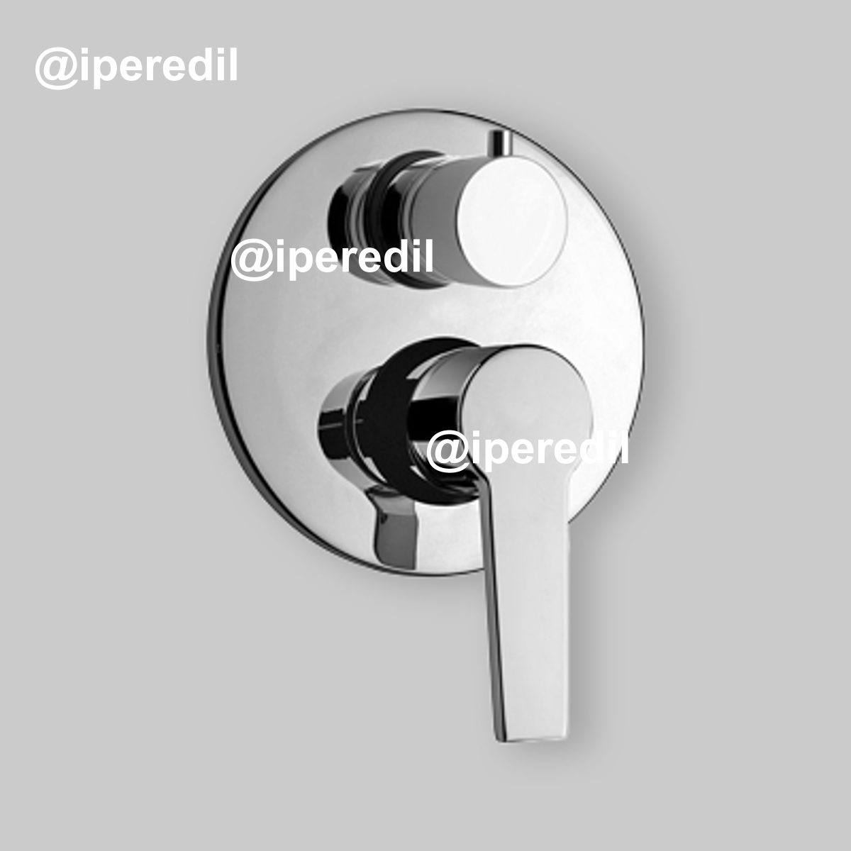 MISCELATORE INCASSO DOCCIA CON DEVIATORE "LE MANS" Cromo