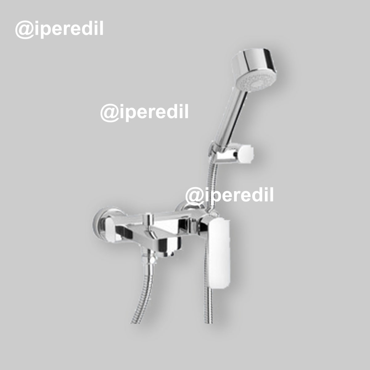 MISCELATORE ESTERNO VASCA "STILE" Cromo + Set Doccia