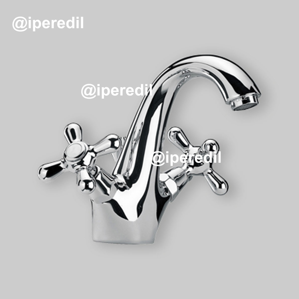 MONOBLOCCO LAVABO "LIBERTY" Cromo + Piletta 1"1/4