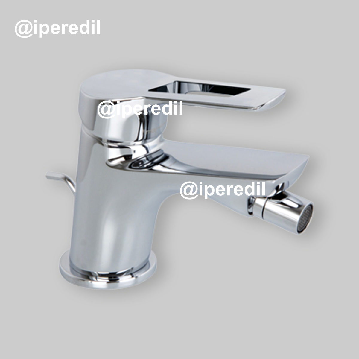 MISCELATORE BIDET "SERIE 4" CON LEVA APERTA Cromo + Piletta 1"1/4