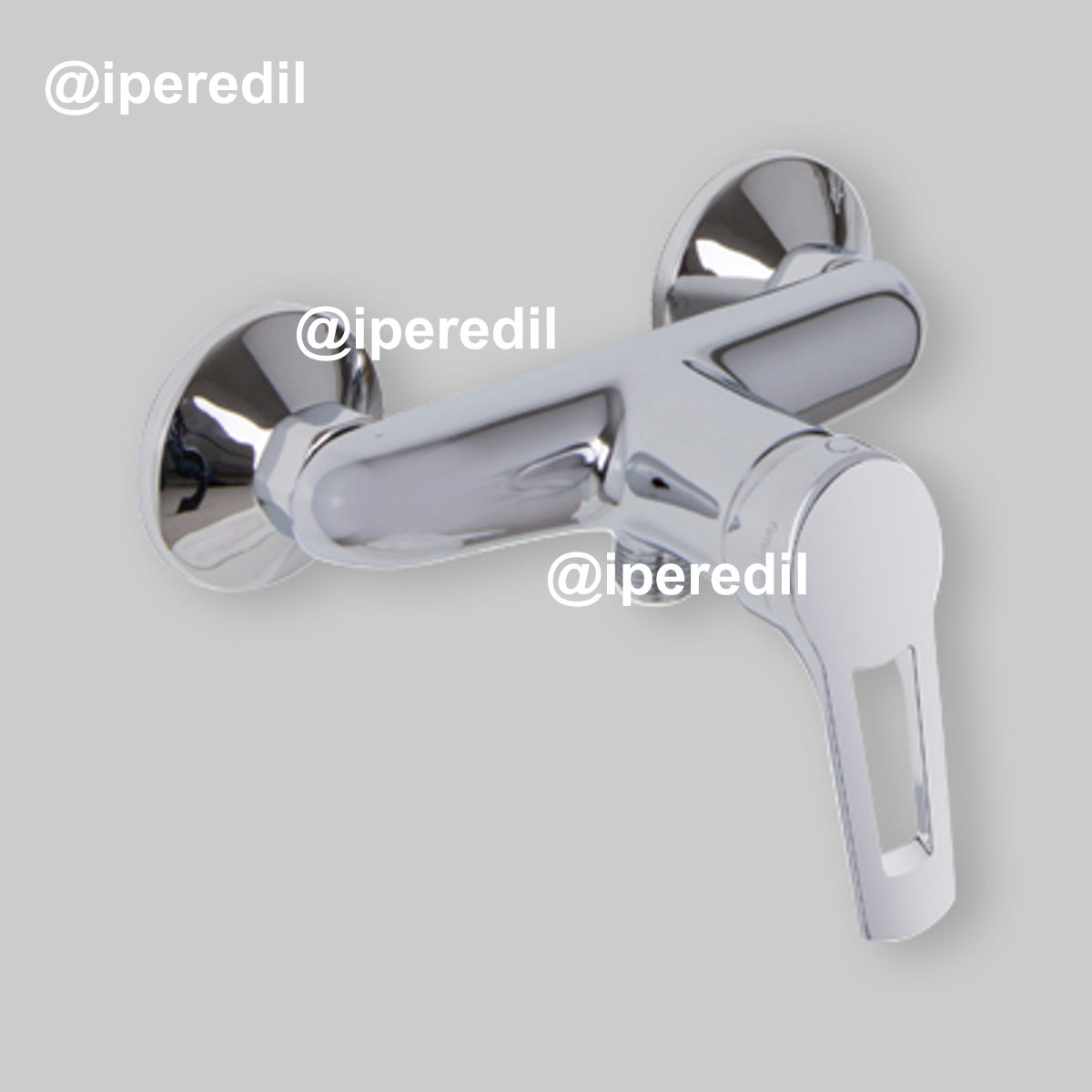 MISCELATORE DOCCIA ESTERNO "SERIE 4" CON LEVA APERTA Cromo - Attacco 1/2"