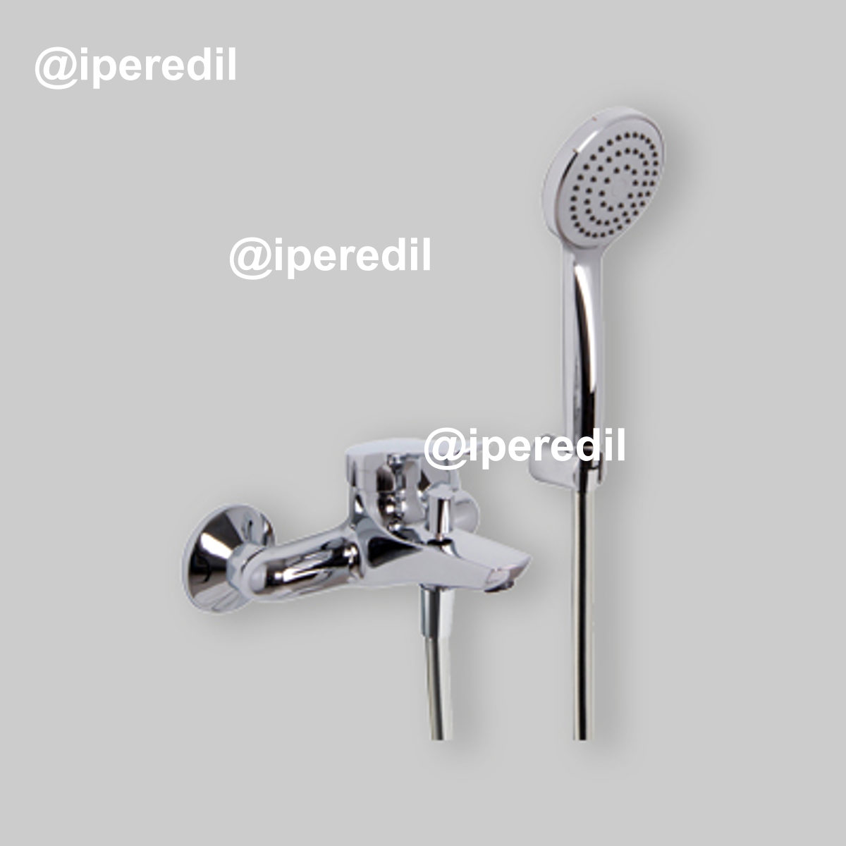 MISCELATORE VASCA "SERIE 4" CON LEVA CHIUSA Cromo + Set Doccia