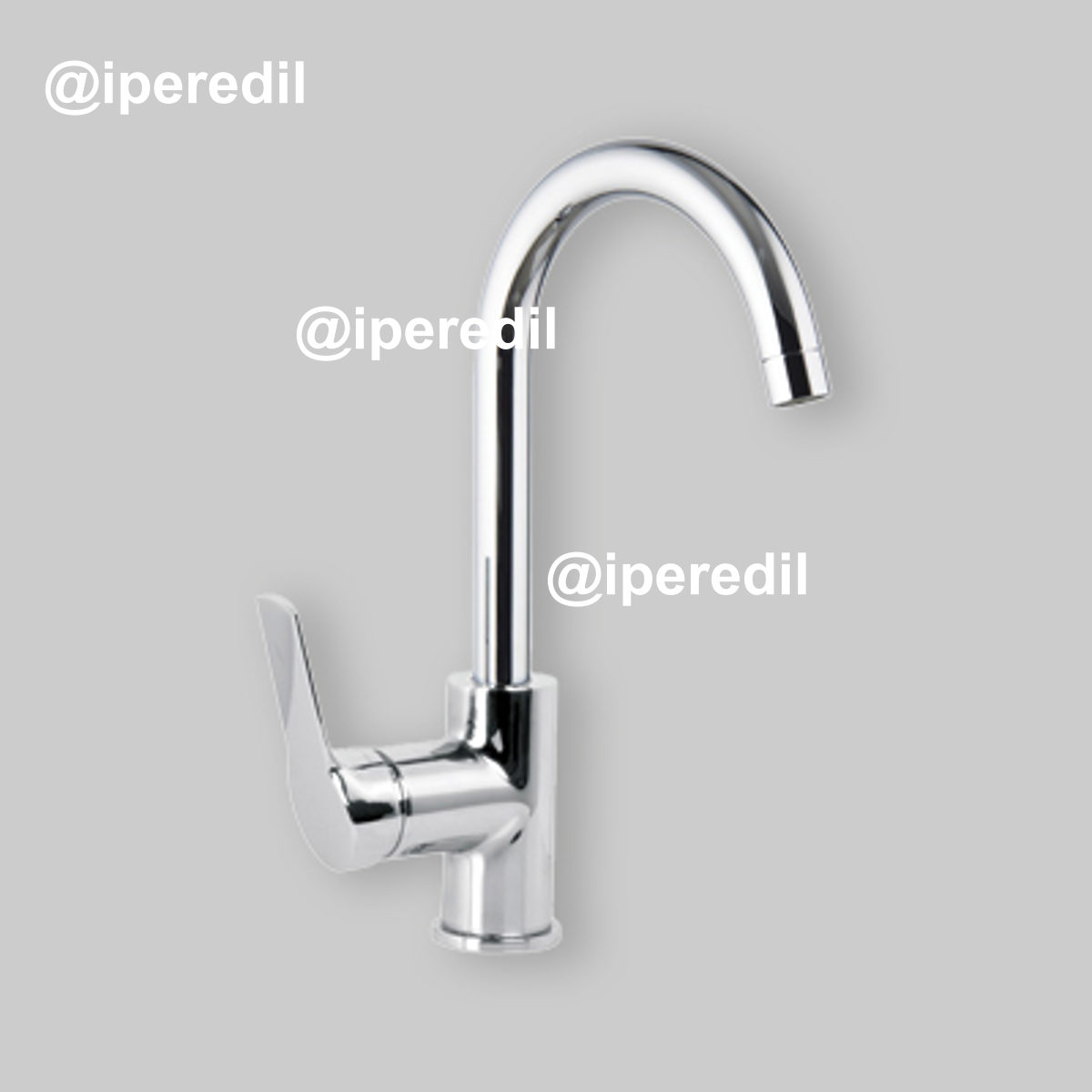 MISCELATORE LAVABO A PONTE "SERIE 4" CON LEVA CHIUSA Cromo + Piletta 1"1/4