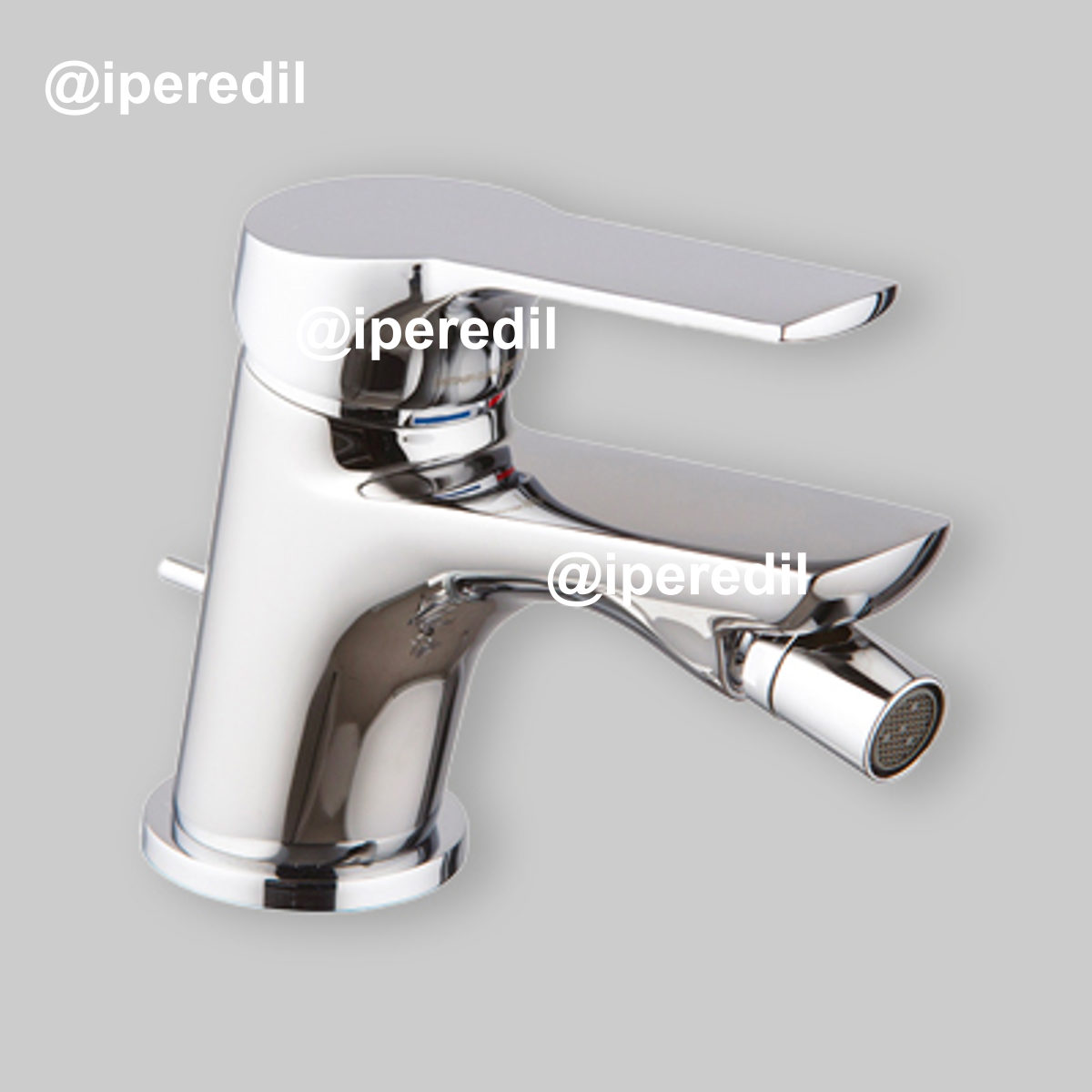 MISCELATORE BIDET "SERIE 4" CON LEVA CHIUSA Cromo + Piletta 1"1/4