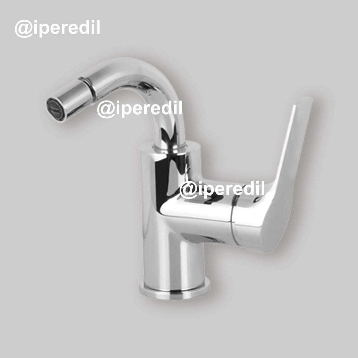 MISCELATORE BIDET A PONTE "SERIE 4" CON LEVA CHIUSA Cromo + Piletta 1"1/4