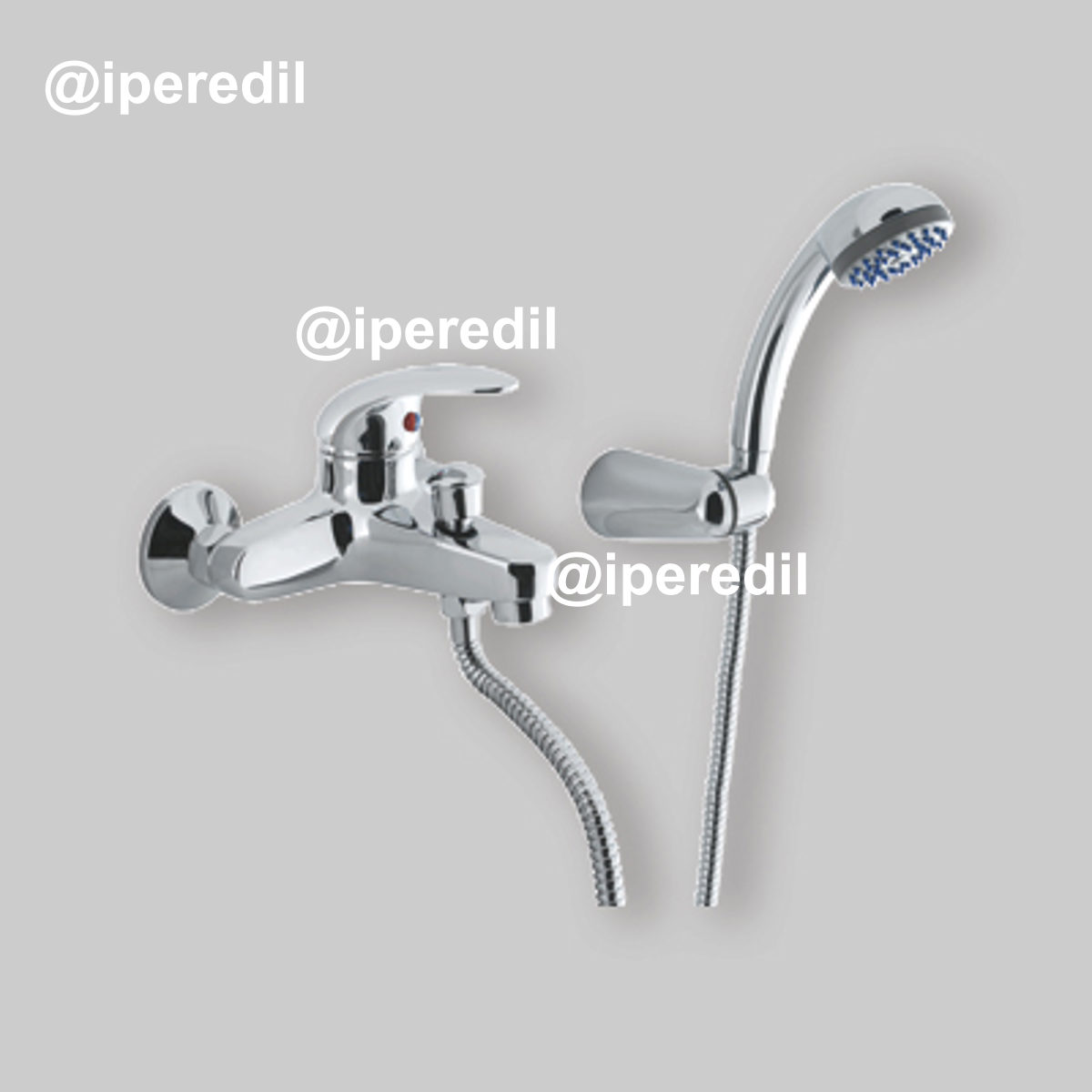 MISCELATORE VASCA ESTERNO "PRIMA" Cromo + Set Doccia