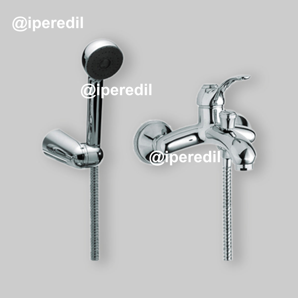 MISCELATORE VASCA ESTERNO "DODO" Cromo + Set Doccia