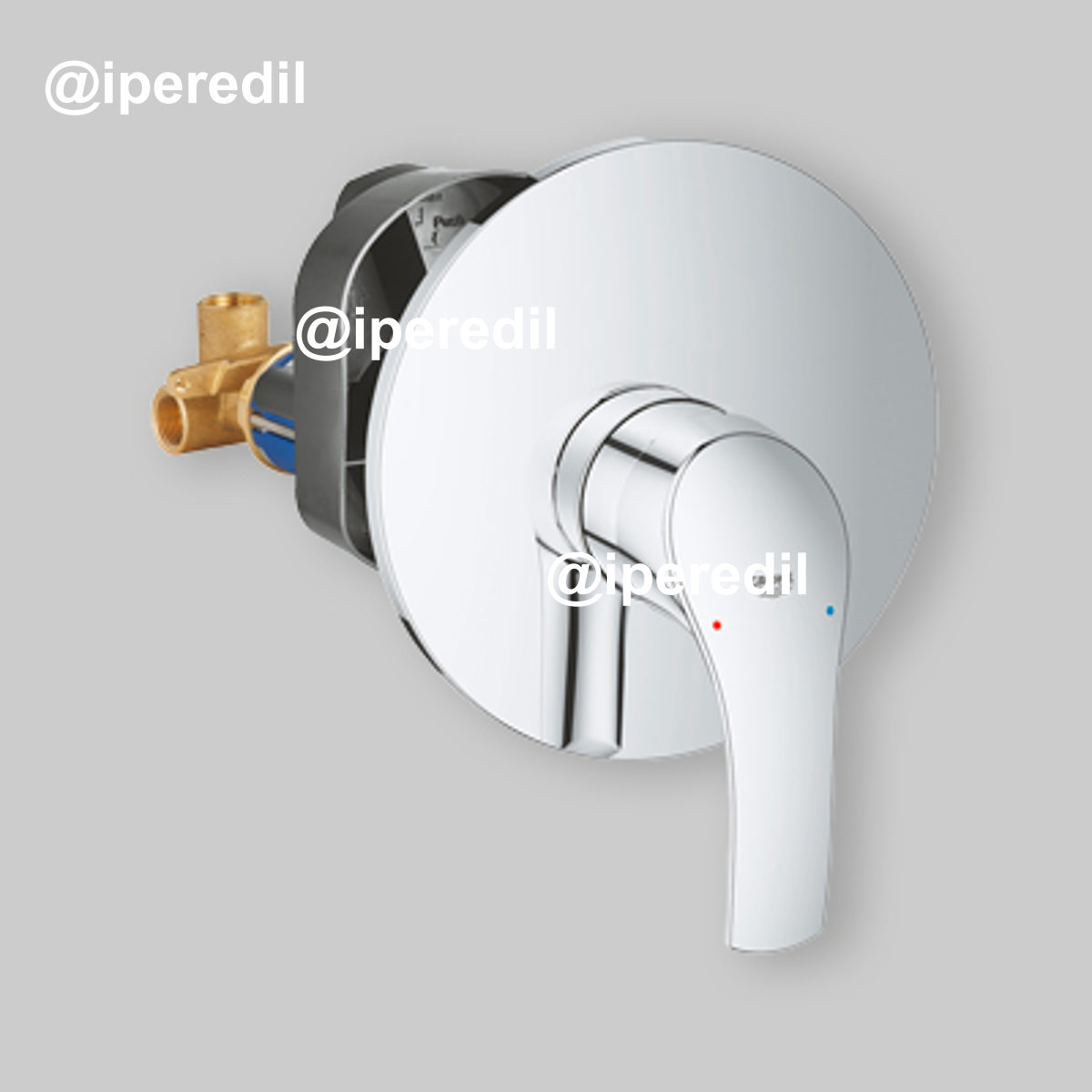 MISCELATORE DOCCIA A INCASSO "EUROSMART NEW" Cromo