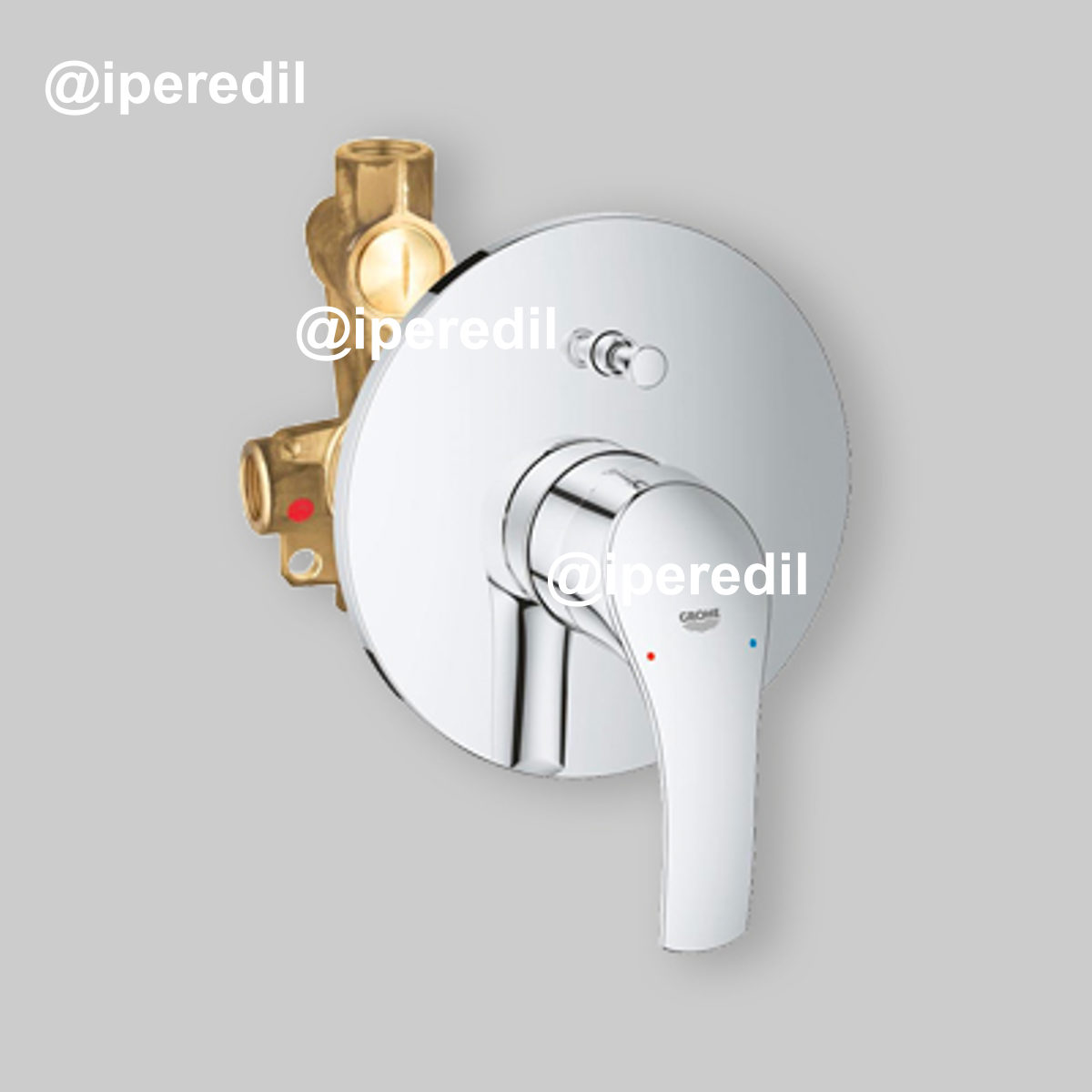 MISCELATORE DOCCIA INCASSO "EUROSMART NEW" CON DEVIATORE Cromo