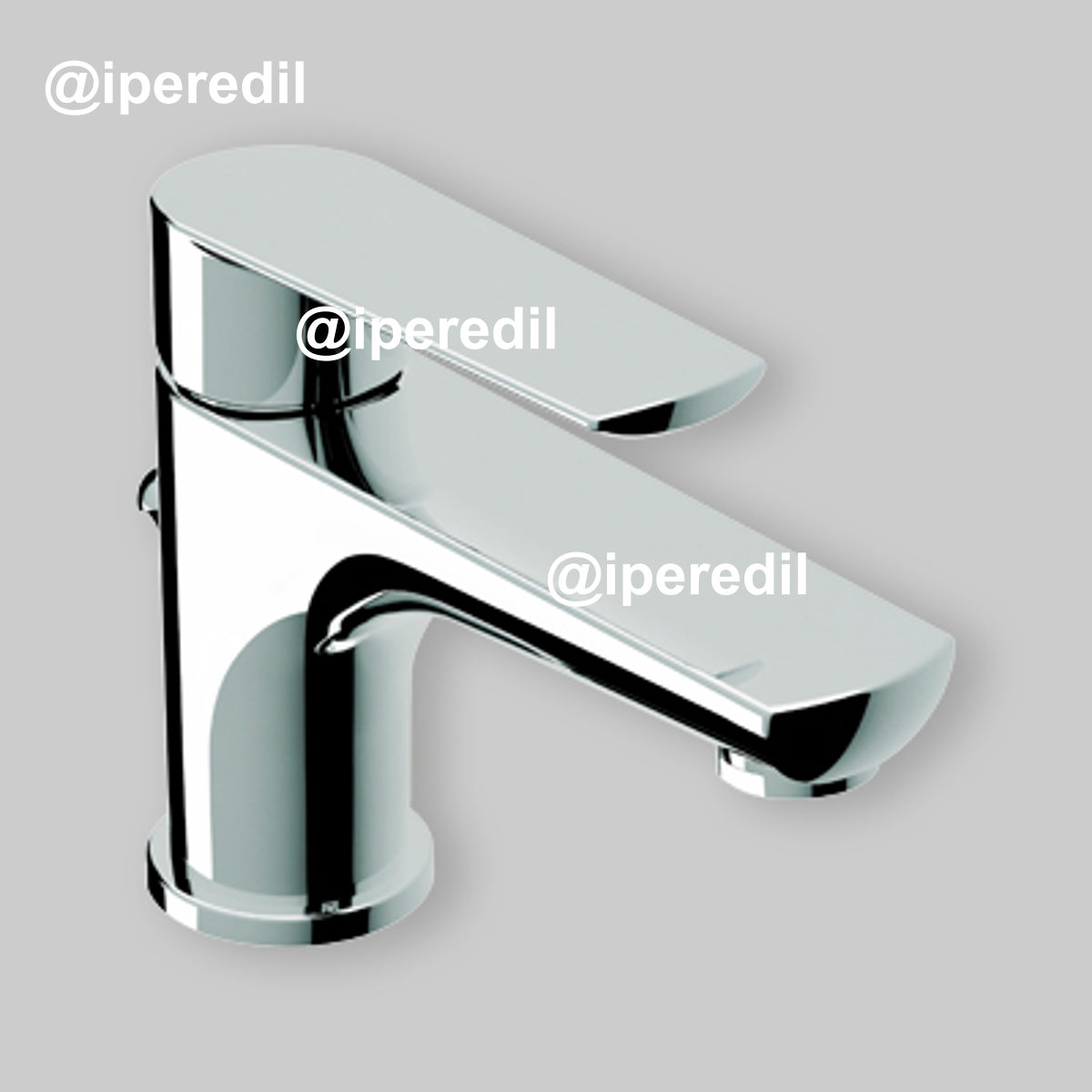 MISCELATORE LAVABO "KLINT" DIRITTO Cromo + Piletta 1"1/4