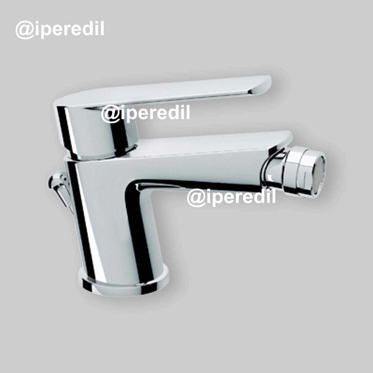 MISCELATORE BIDET "KLINT" INCLINATO Cromo + Piletta 1"1/4