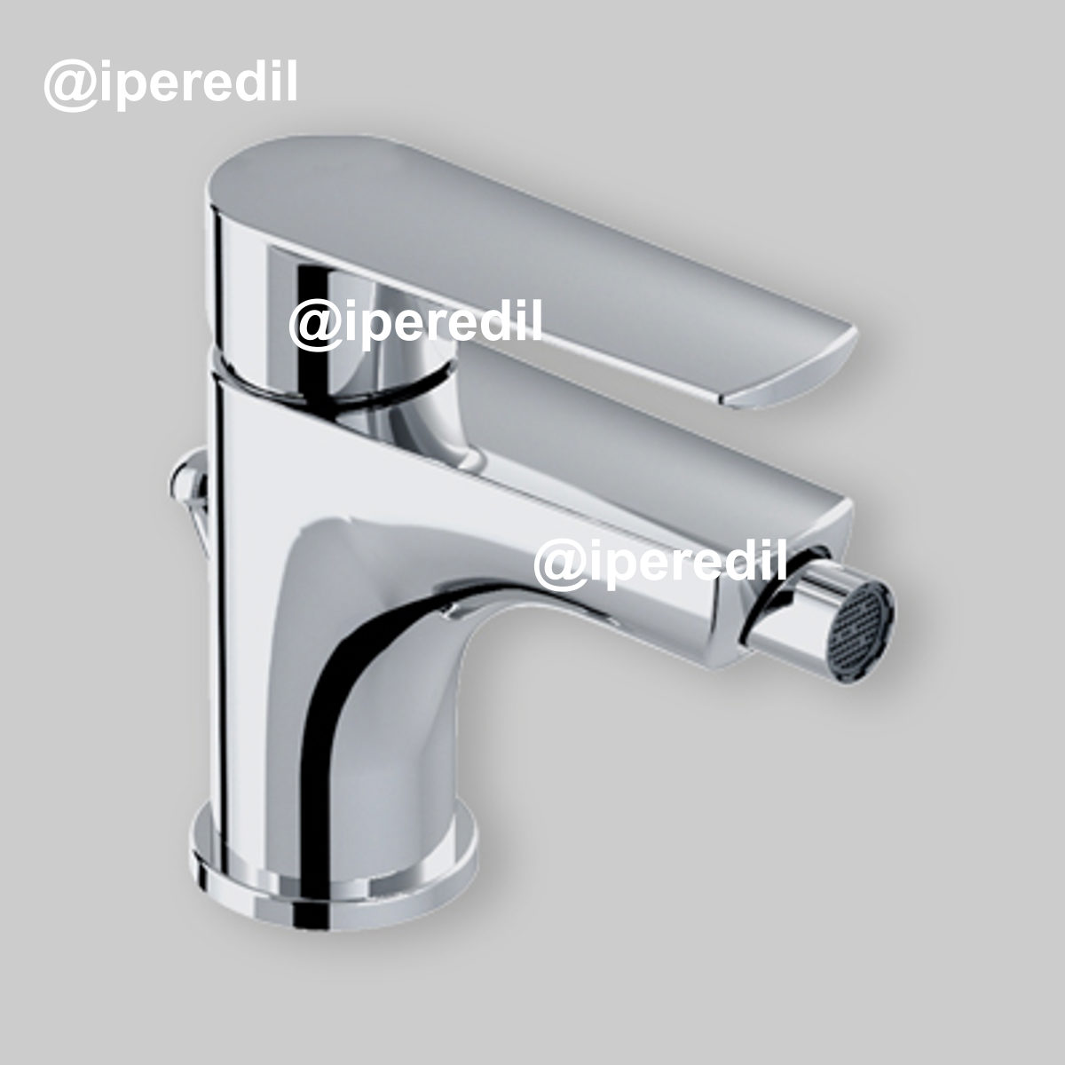 MISCELATORE BIDET "KLINT" DIRITTO Cromo + Piletta 1"1/4