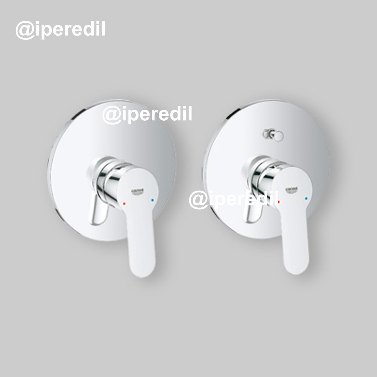 MISCELATORE DOCCIA INCASSO "BAUEDGE" Con deviatore