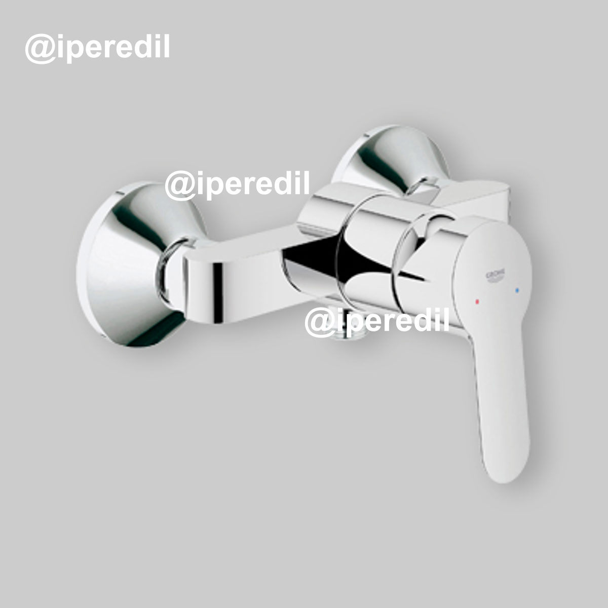 MISCELATORE DOCCIA ESTERNO "BAUEDGE" Cromo - Senza set doccia