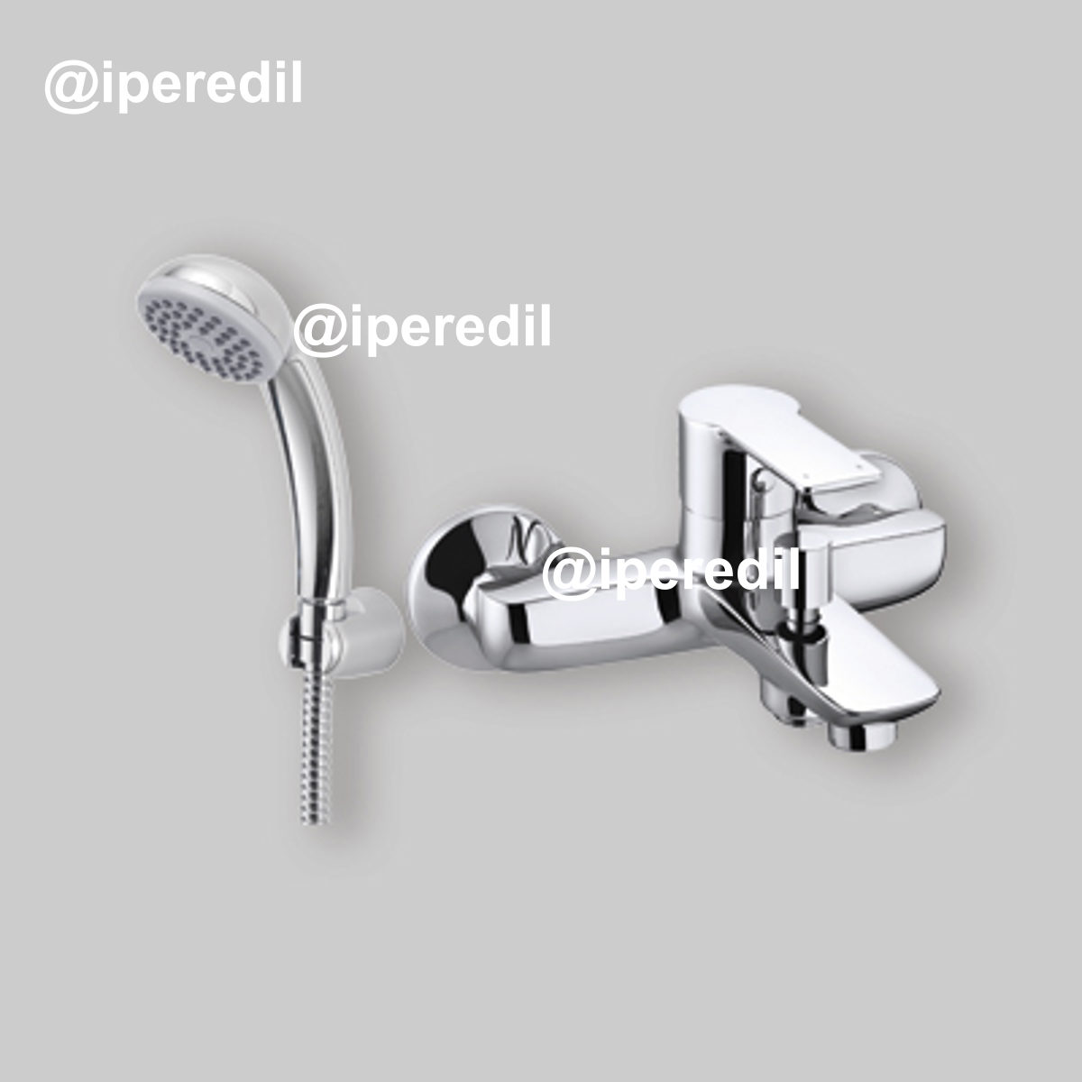 MISCELATORE VASCA ESTERNO "SERIE 3000" Cromo + Set Doccia