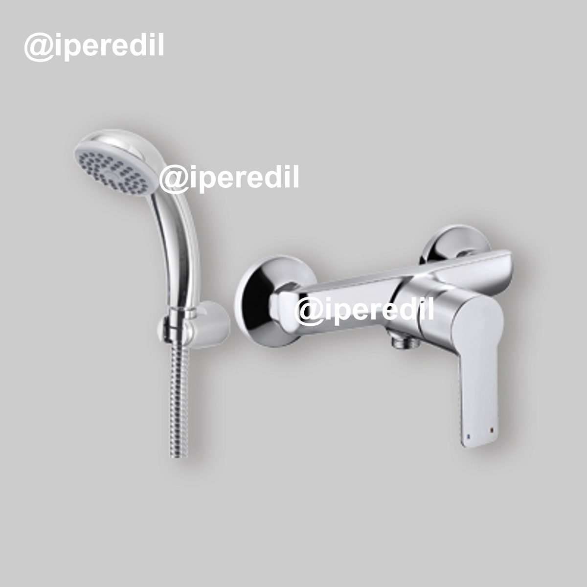 MISCELATORE DOCCIA ESTERNO "SERIE 3000" Cromo + Set Doccia