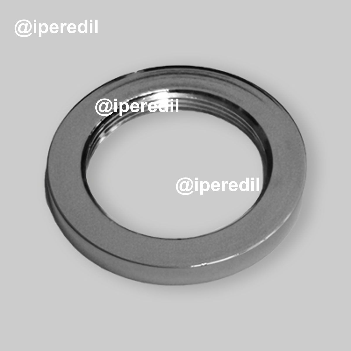 BASETTA IN OTTONE PER MONOCOMANDO CROMATA Ø 40 mm