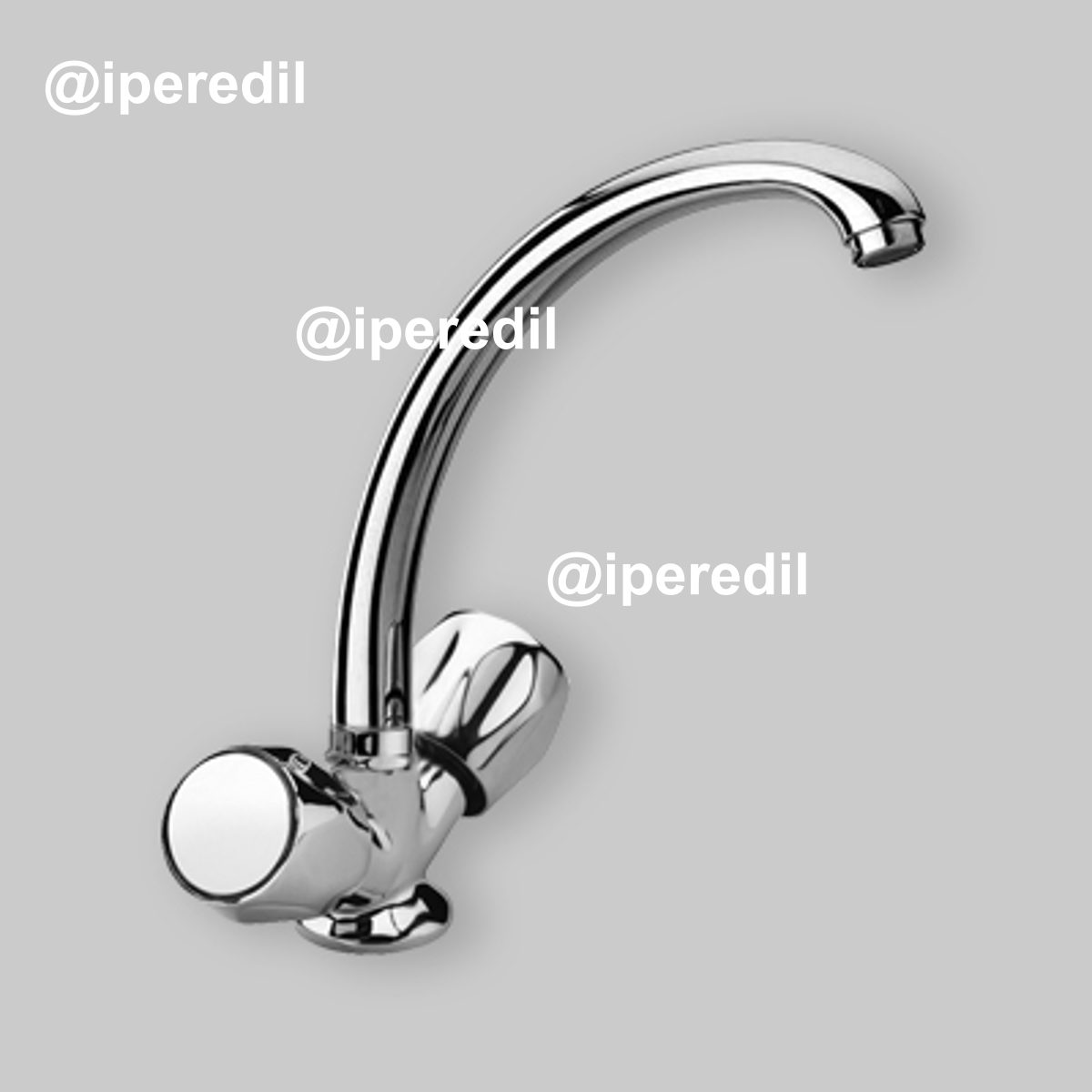 GRUPPO LAVELLO MONOFORO CON CANNA FUSA Cromo