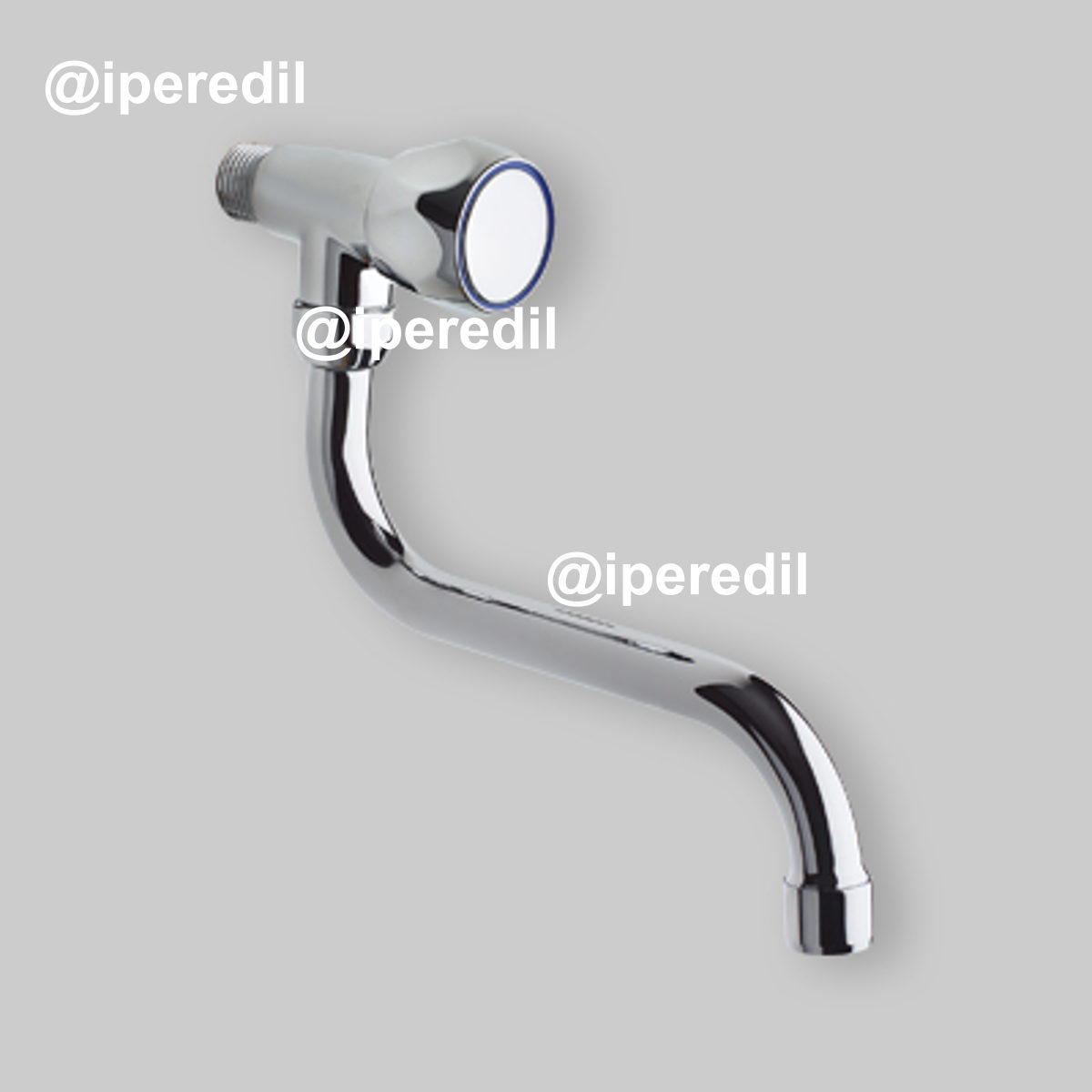 RUBINETTO LAVELLO A PARETE CON CANNA A "S" Cromo