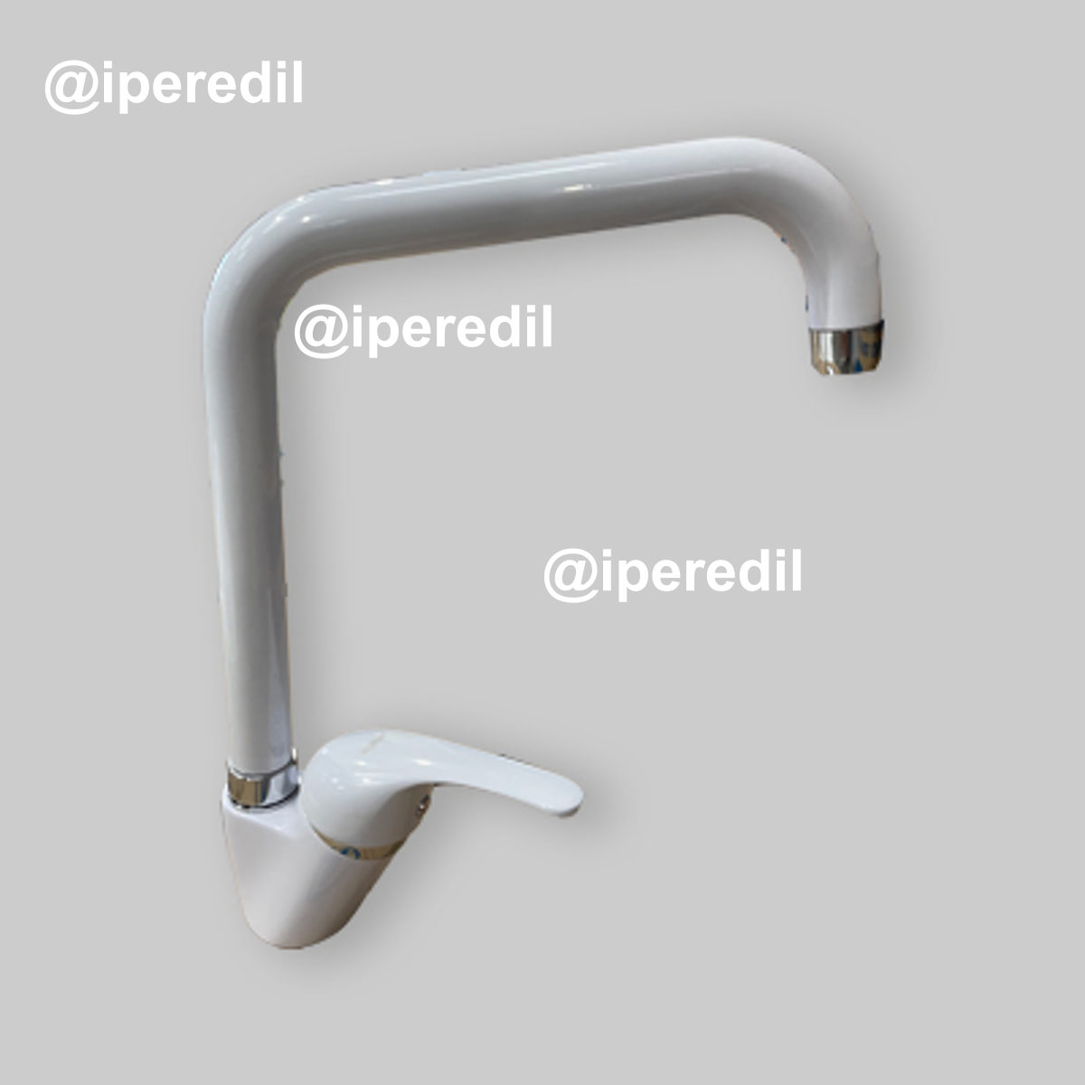 MISCELATORE LAVELLO "GLORY" CANNA ALTA Cromo/Terra di Francia