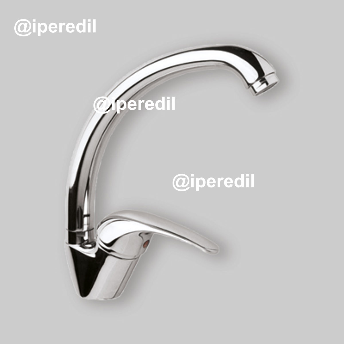 MISCELATORE LAVELLO "AMERICA" CON CANNA FUSA Cromo