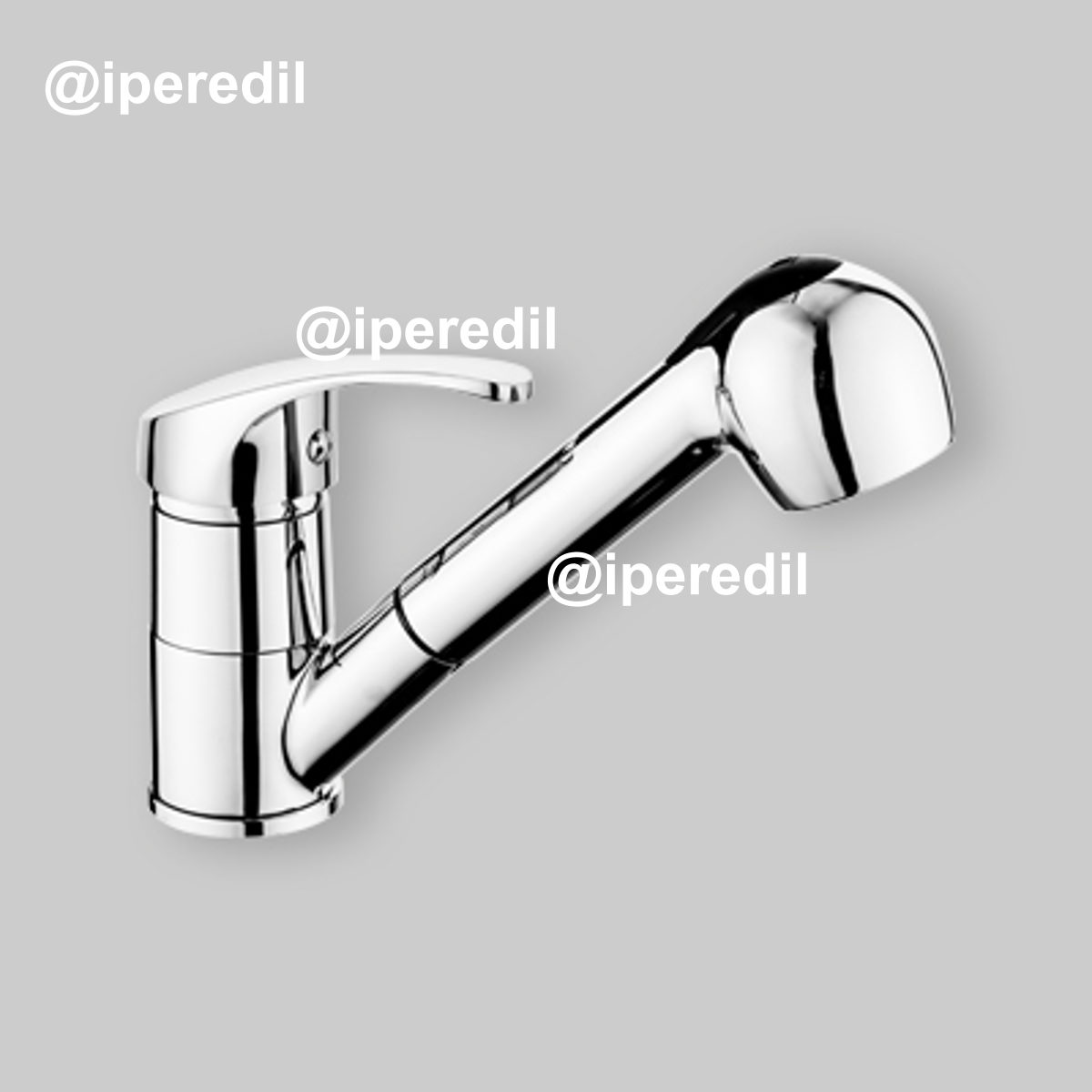 MISCELATORE LAVELLO CON DOCCETTA ESTRAIBILE "900" Cromo