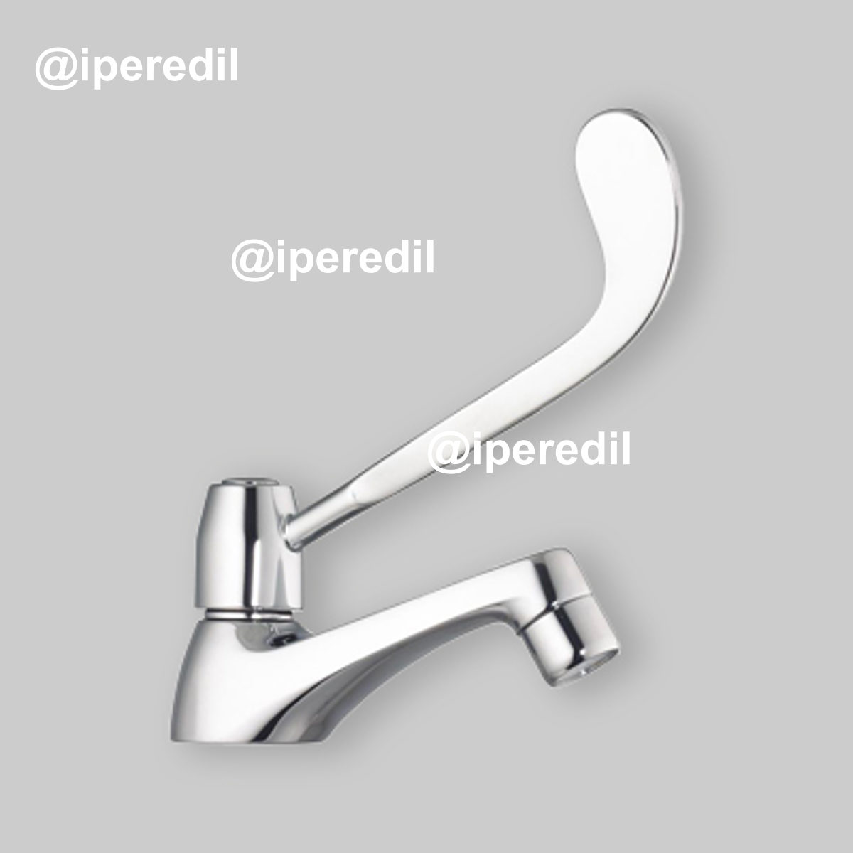 RUBINETTO COLLO CIGNO CON LEVA CLINICA Cromo - 1/2"