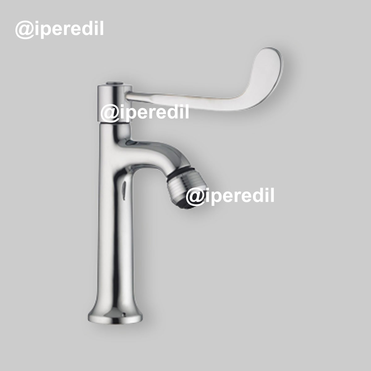 RUBINETTO A COLONNA CON LEVA CLINICA Cromo - 1/2"