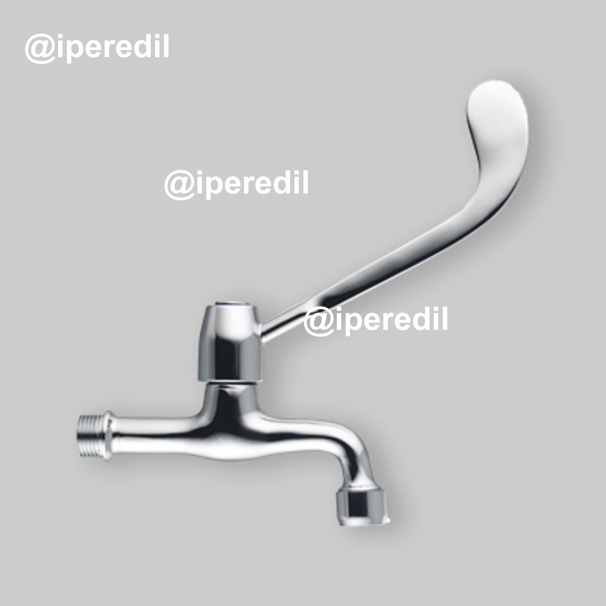 RUBINETTO PROLUNGATO CON LEVA CLINICA Cromo - 1/2"