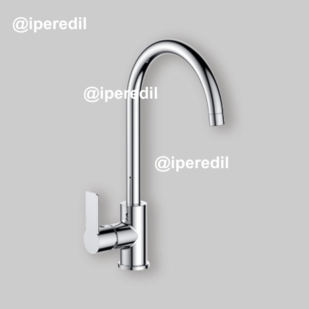 MISCELATORE LAVELLO A CANNA ALTA "SERIE 3000" Ø 35 cromo