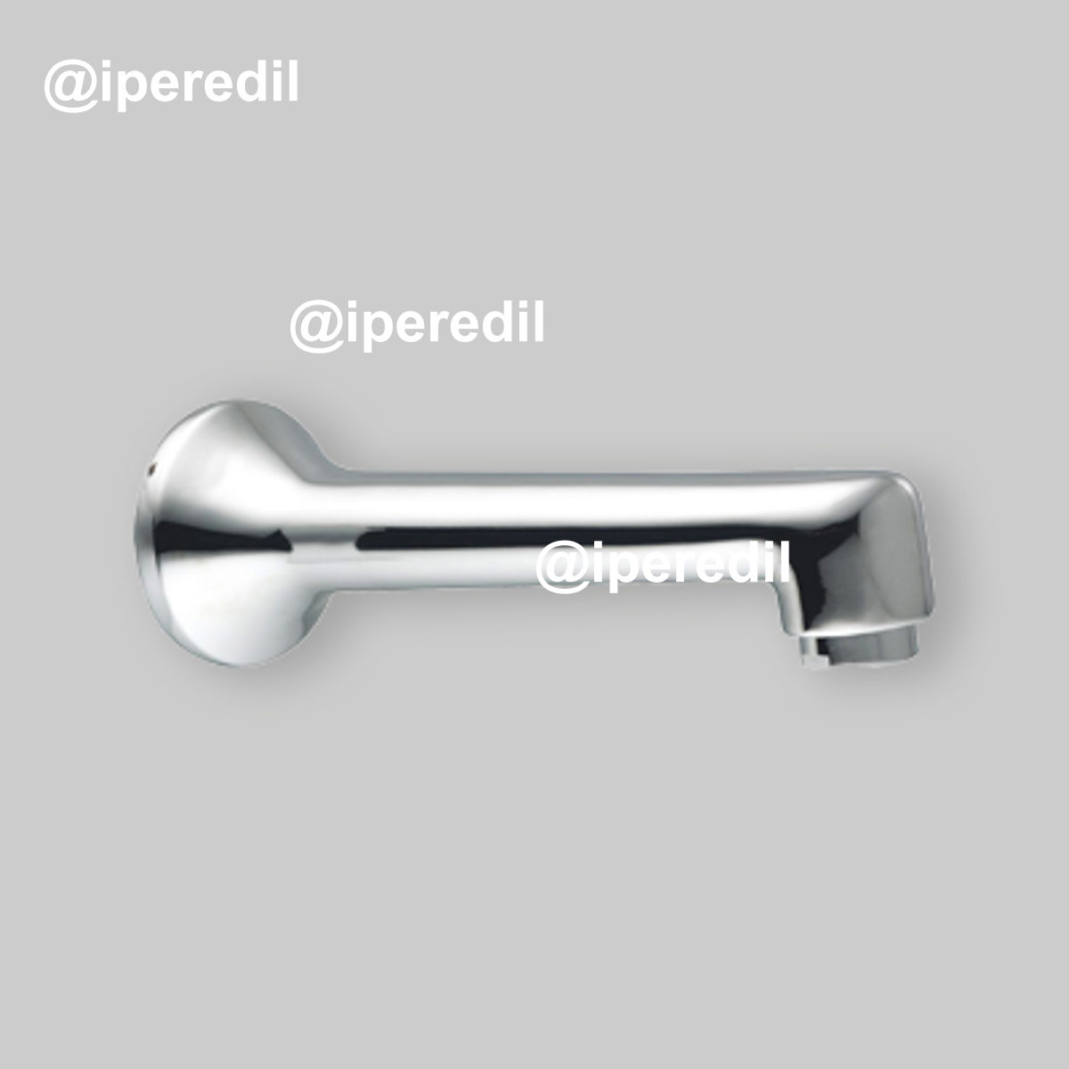 BOCCA DI EROGAZIONE A PARETE PER RUBINETTO A PEDALE Cromo