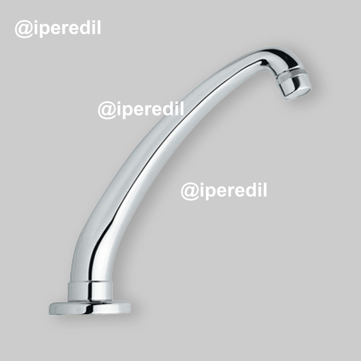 BOCCA DI EROGAZIONE A SNODO PER RUBINETTO A PEDALE 1/2" - H.160 mm