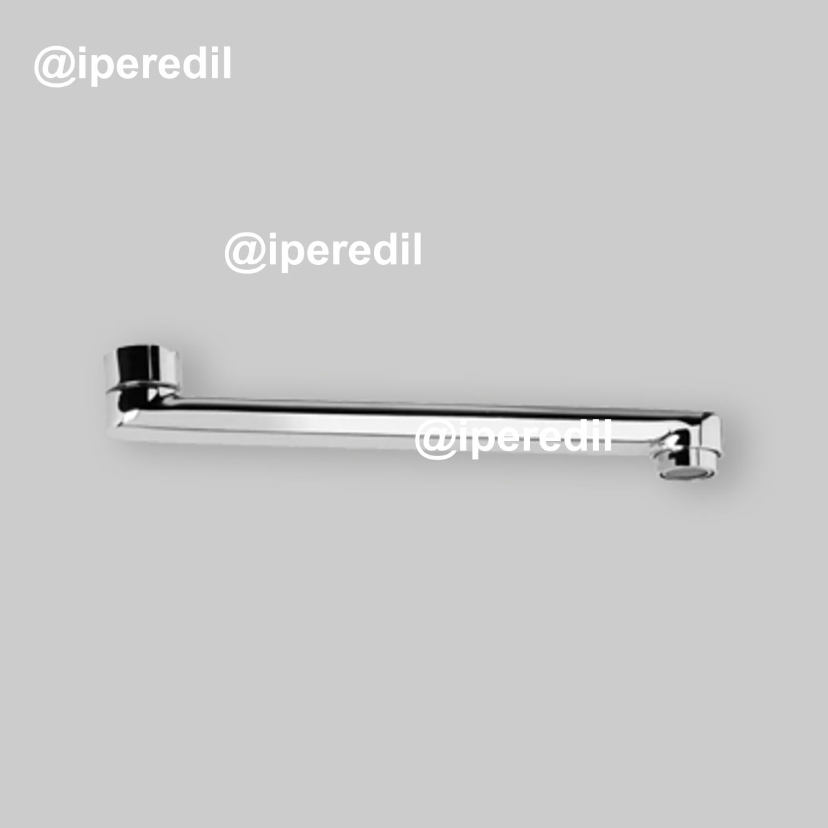 CANNA PER LAVELLO A PARETE "UNIVERSO" Cromo