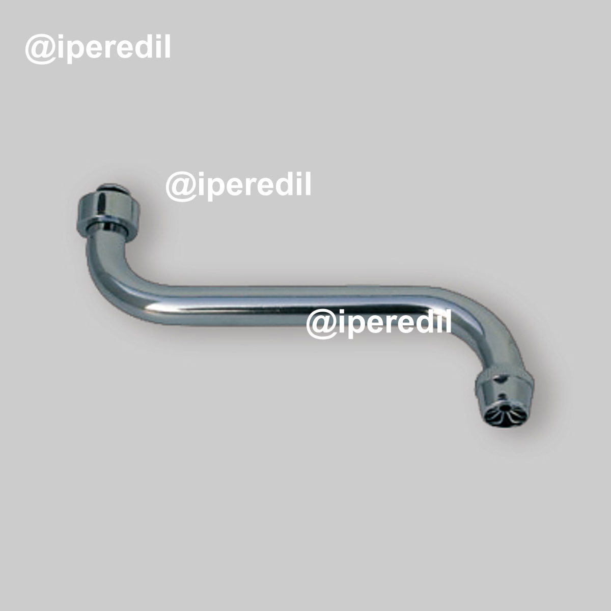 CANNA A "S" UNIVERSALE PER MISCELATORE LAVELLO CON ATTACCO SOTTO Ø 18x200 mm