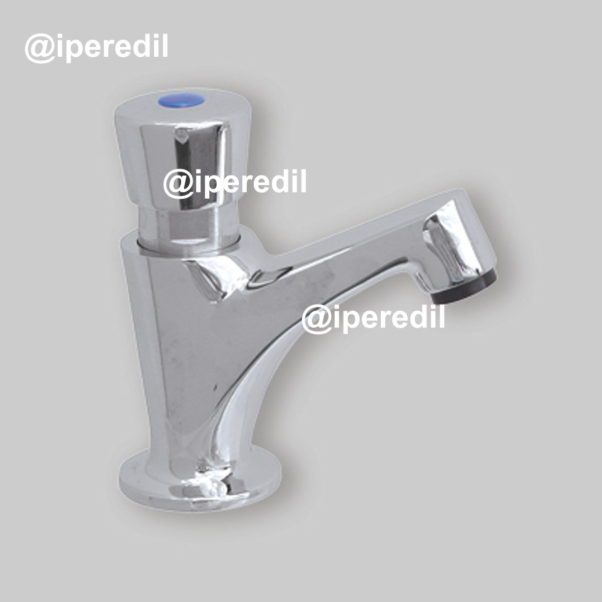 RUBINETTO TEMPORIZZATO MONOACQUA CON COMANDO A PULSANTE 1/2" - Cromo