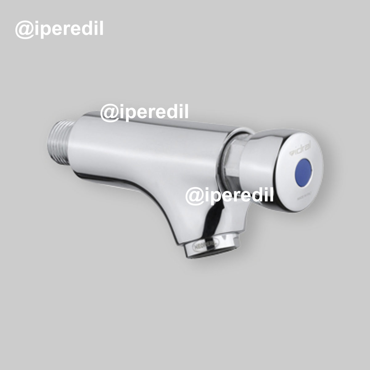 RUBINETTO TEMPORIZZATO A PARETE CON COMANDO A PULSANTE 1/2" - Cromo