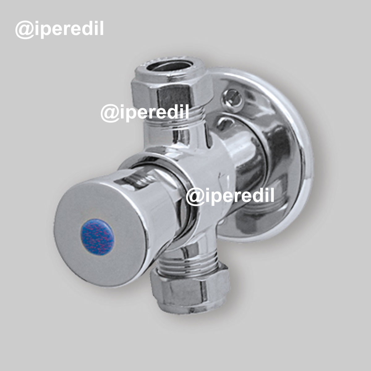 RUBINETTO TEMPORIZZATO DOCCIA ESTERNO CON COMANDO A PULSANTE 1/2" - Cromo