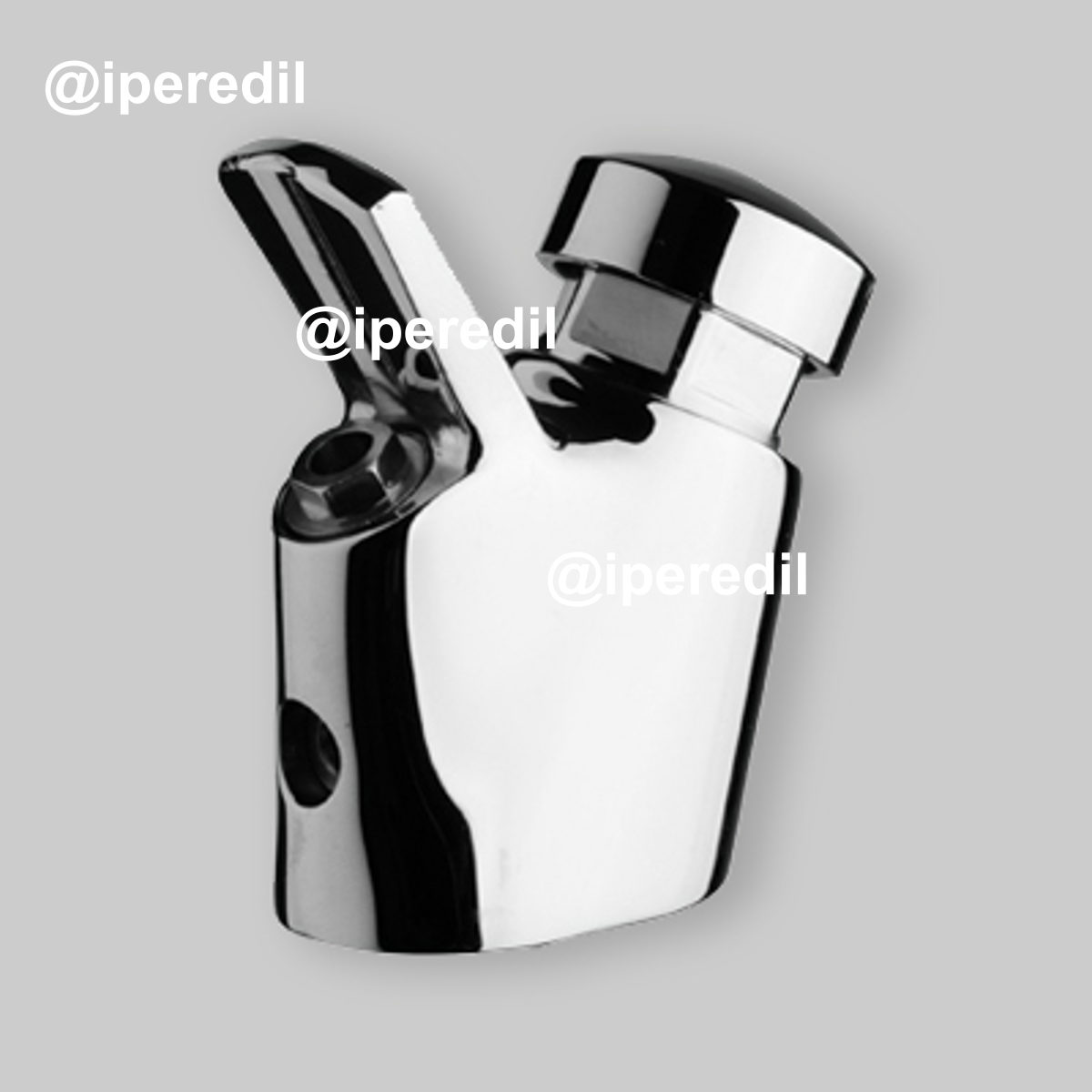 RUBINETTO BEVERINO A PULSANTE CON GETTO PARABOLICO 1/2" - Cromo