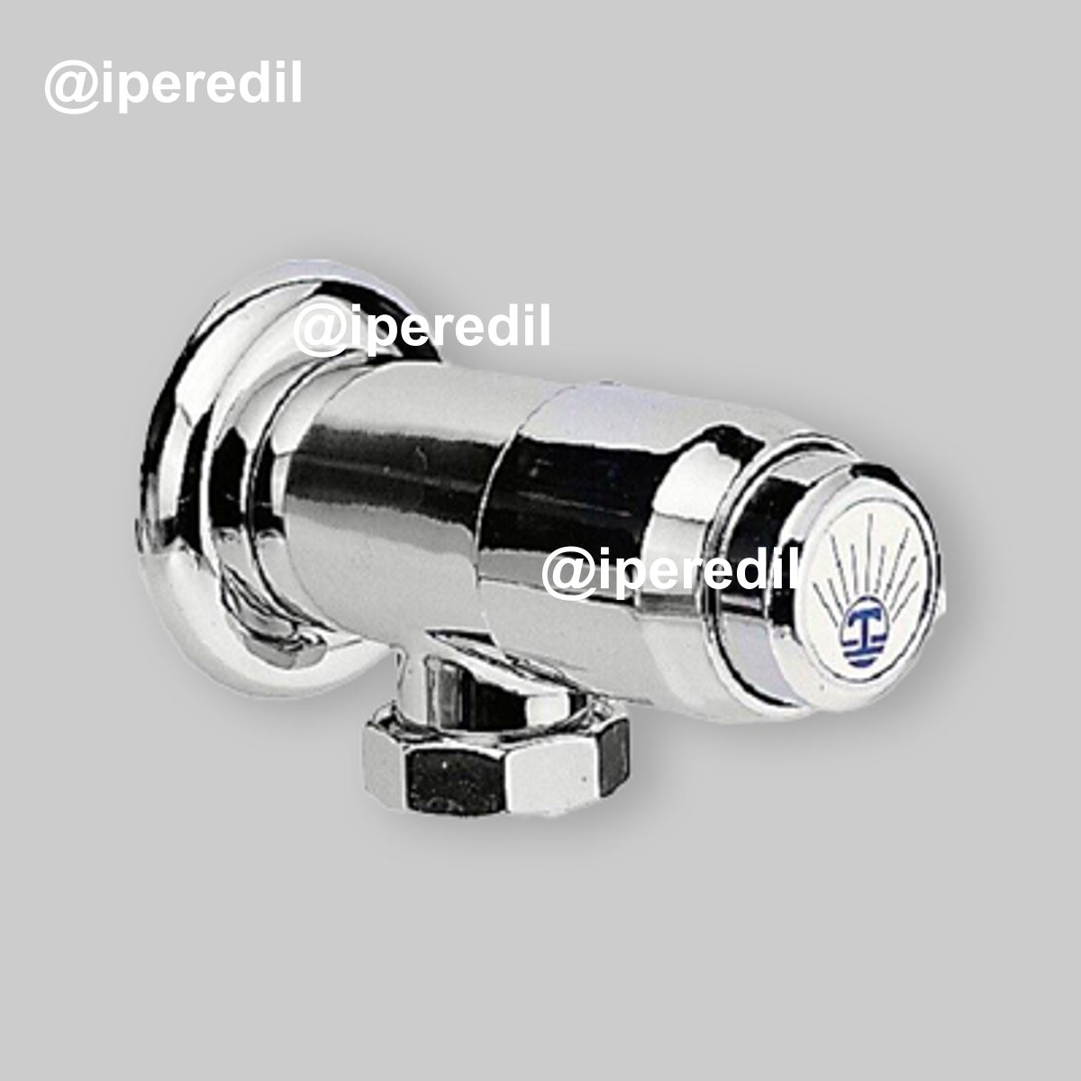 FLUSSOMETRO ESTERNO TEMPORIZZATO CON PULSANTE FRONTALE SENZA COLPO DI ARIETE 1" x Ø 30 mm