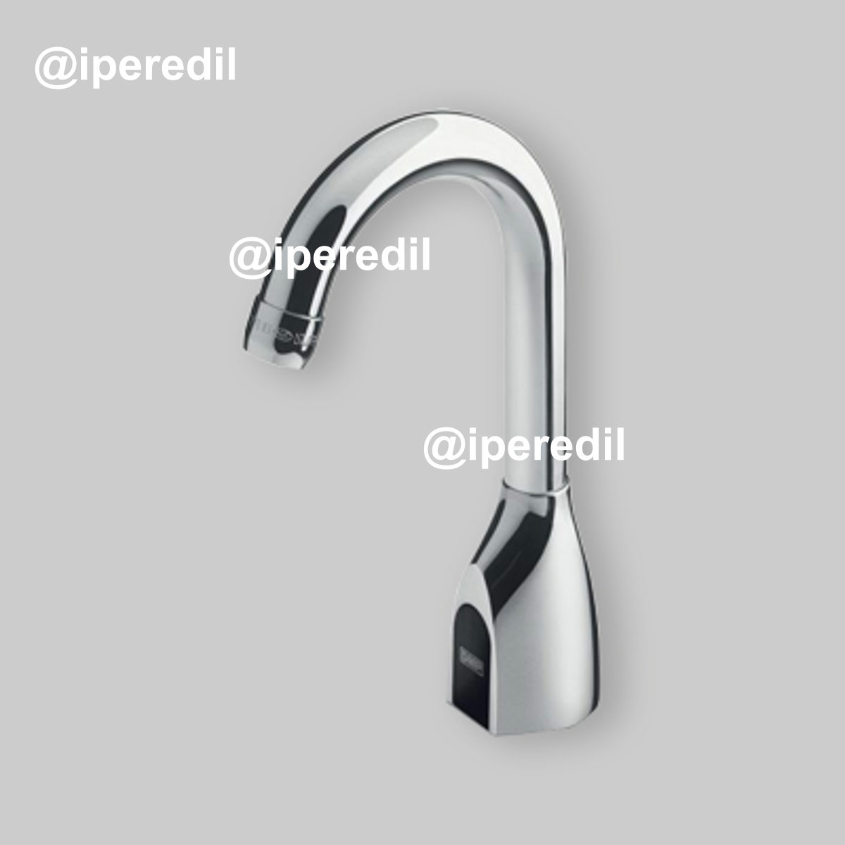 RUBINETTO ELETTRONICO LAVABO A FOTOCELLULA CON CANNA ALTA "BILLO" Batteria 6V